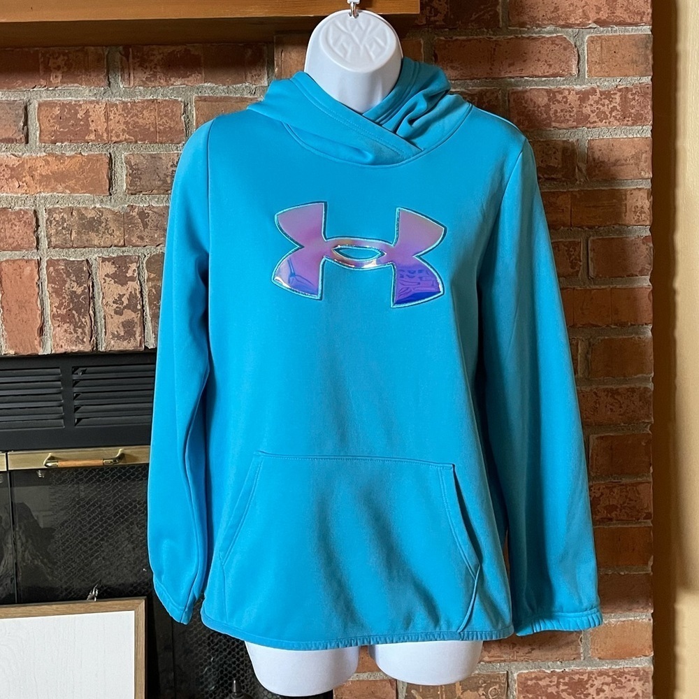 Under Armour Blue Sweatshirt Holographic Logo